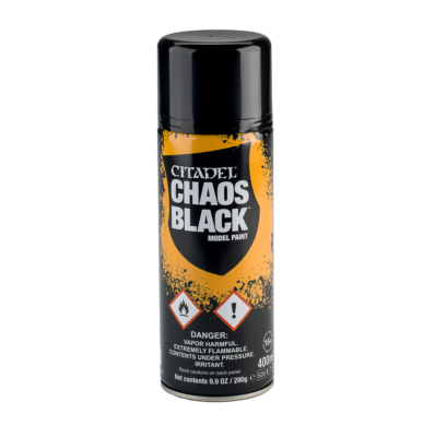 Warhammer colorespray Citadel Chaos Black