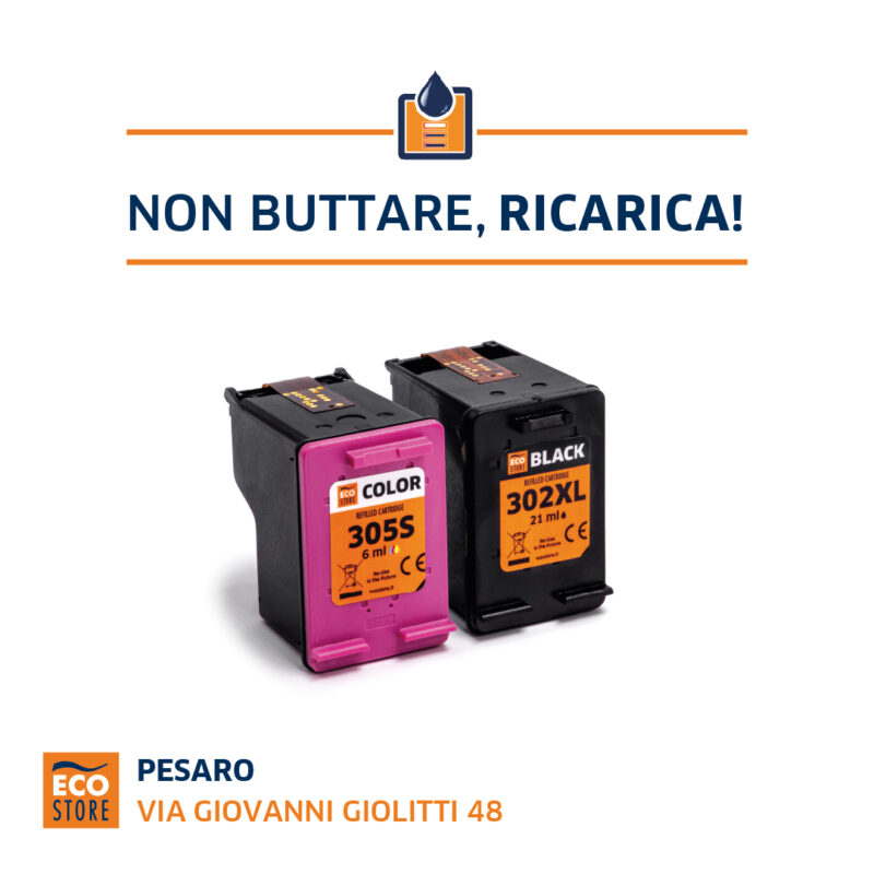 ricarica cartucce ecostore ink evolution pesaro
